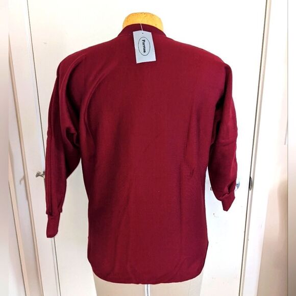 $5 Item! NWT Parrton Floral Embroidery Drop Shoulder Sweatshirt - Picture 3 of 13